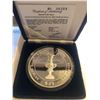 Image 2 : HUGE 5 Ounce Silver 1987 AMERICAS CUP SAILING Coin in Original Box with COA