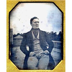 1/4 plate Daguerreotype   ON THE ROOF.1/4
