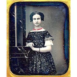 1/6 plate Daguerreotype   CORAL NECKLACE, MARBLE COLUMN.