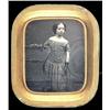 Image 1 : Framed Daguerreotype   GIRL BESIDE CHAIR.