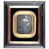 Image 2 : Framed Daguerreotype   GIRL BESIDE CHAIR.