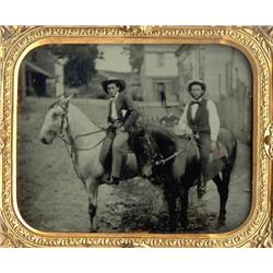 Ambrotype   RIDERS IN THE STREET.