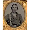 Image 1 : Ambrotype   WORKMAN WITH ONE SUSPENDER.