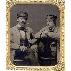 Ambrotype   CHUMS IN CAPS, CIGARS