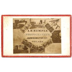 CDV   PHOTOGRAPHER'S ADVERTISING CARTE.