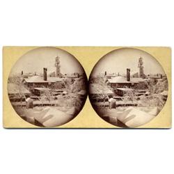 Stereoview  Winter  view from my Window     Meinerth