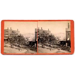Stereoview   Scene of the late Fire.