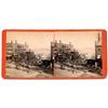 Image 1 : Stereoview   Scene of the late Fire.