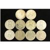 Image 2 : 10 ASSORTED 1957-66 MEXICO .100 SILVER PESOS