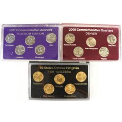 3 ASSORTED US 50 STATE QUARTERS SETS