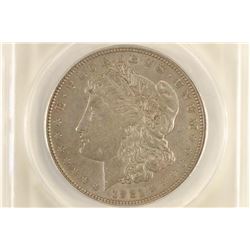 1921 VAM-3EO MORGAN SILVER DOLLAR ANACS AU50
