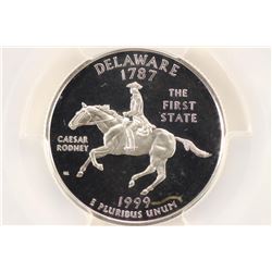 1999-S SILVER DELAWARE QUARTER PCGS PR69 DCAM