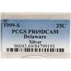 Image 3 : 1999-S SILVER DELAWARE QUARTER PCGS PR69 DCAM