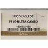 Image 3 : 1990-S AMERICAN SILVER EAGLE NGC PF69 ULTRA CAMEO
