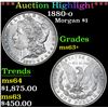 Image 1 : ***Auction Highlight*** 1880-o . . Morgan Dollar $1 Graded Select+ Unc By USCG (fc)