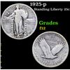 Image 1 : 1925-p . . Standing Liberty Quarter 25c Grades f, fine