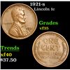 Image 1 : 1921-s . . Lincoln Cent 1c Grades vf++