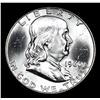 Image 2 : 1960-p . . Franklin Half Dollar 50c Grades Select Unc