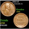 Image 1 : 1911-d . . Lincoln Cent 1c Grades vf+