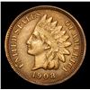 Image 2 : 1908 . . Indian Cent 1c Grades Choice AU