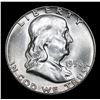 Image 2 : 1956-p . . Franklin Half Dollar 50c Grades Choice Unc