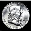 Image 2 : 1958-d . . Franklin Half Dollar 50c Grades Select Unc+ FBL