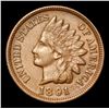 Image 2 : 1891 . . Indian Cent 1c Grades Choice AU/BU Slider