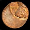 Image 2 : Mint Error Struck 50% off center . Lincoln Cent 1c Grades Select Unc RB