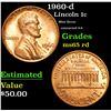 Image 1 : 1960-d Mint Error connected 9-6 Lincoln Cent 1c Grades GEM Unc RD