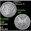 Image 1 : 1894-o . . Morgan Dollar $1 Grades vg, very good