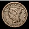 Image 2 : 1840 Small Date . Braided Hair Large Cent 1c Grades vf, very fine