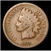 Image 2 : 1873 Closed 3 . . Indian Cent 1c Grades f, fine