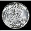 Image 2 : 1943-p . . Walking Liberty Half Dollar 50c Grades Choice+ Unc