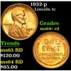 Image 1 : 1932-p . . Lincoln Cent 1c Grades Choice+ Unc RD