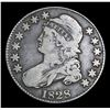 Image 2 : 1828 . . Capped Bust Half Dollar 50c Grades f+