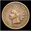 Image 2 : 1866 . . Indian Cent 1c Grades f+