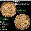 Image 1 : 1858 LL . . Flying Eagle Cent 1c Grades vf+