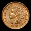 Image 2 : 1896 Lots of red Peeking Thru . Indian Cent 1c Grades Choice Unc BN