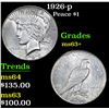 Image 1 : 1926-p . . Peace Dollar $1 Grades Select+ Unc