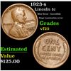 Image 1 : 1923-s Mint Error - Incredible Huge Lamination error Lincoln Cent 1c Grades vf+