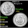Image 1 : 1882-cc . . Morgan Dollar $1 Grades vf++