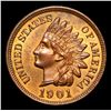 Image 2 : 1901 Great color . Indian Cent 1c Grades GEM Unc RB
