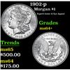 Image 1 : 1902-p Superb luster & Eye Appeal . Morgan Dollar $1 Grades Choice+ Unc