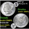 Image 1 : 1887-p . . Morgan Dollar $1 Grades Select Unc+ DMPL