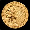 Image 2 : 1928-p . . Gold Indian Quarter Eagle $2 1/2 Grades Select Unc