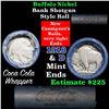 Image 1 : Full roll of Buffalo Nickels, 1918 on one end & a 'd' Mint reverse on other end (fc)