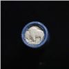 Image 2 : Full roll of Buffalo Nickels, 1918 on one end & a 'd' Mint reverse on other end (fc)
