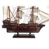 Image 3 : Wooden Ed Low's Rose Pink White Sails Pirate Ship Model 20"