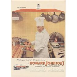 1955 Howard Johnson's Kitchen Ad