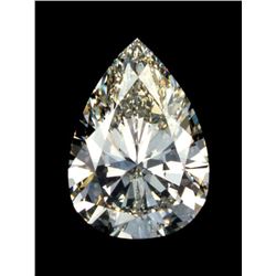 2ct Pear Cut BIANCO Diamond